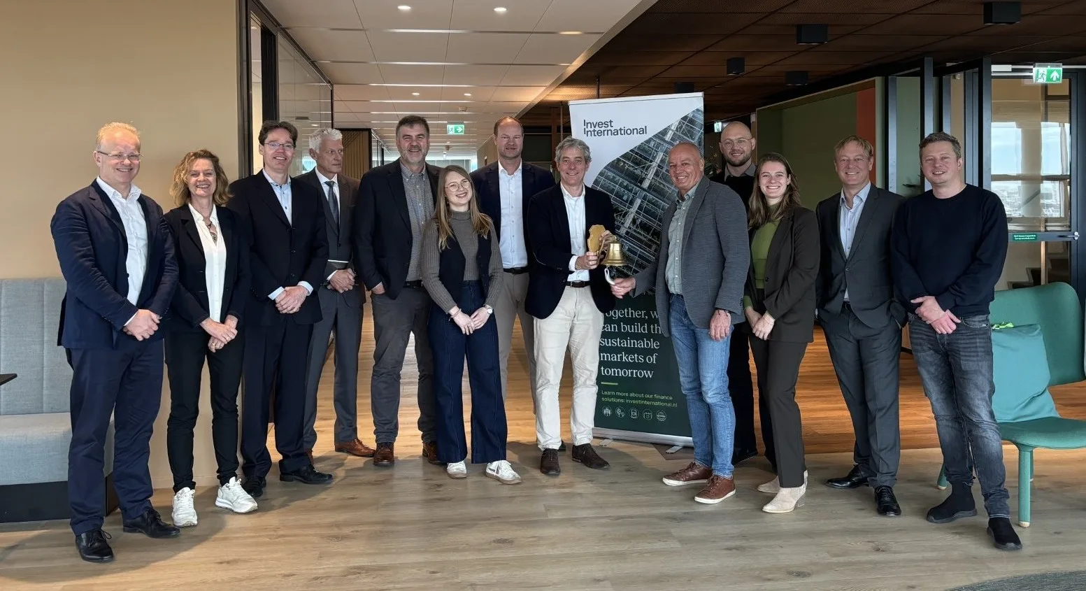 The Loxworth Capital team and its partners at the signing ceremony in The Hague